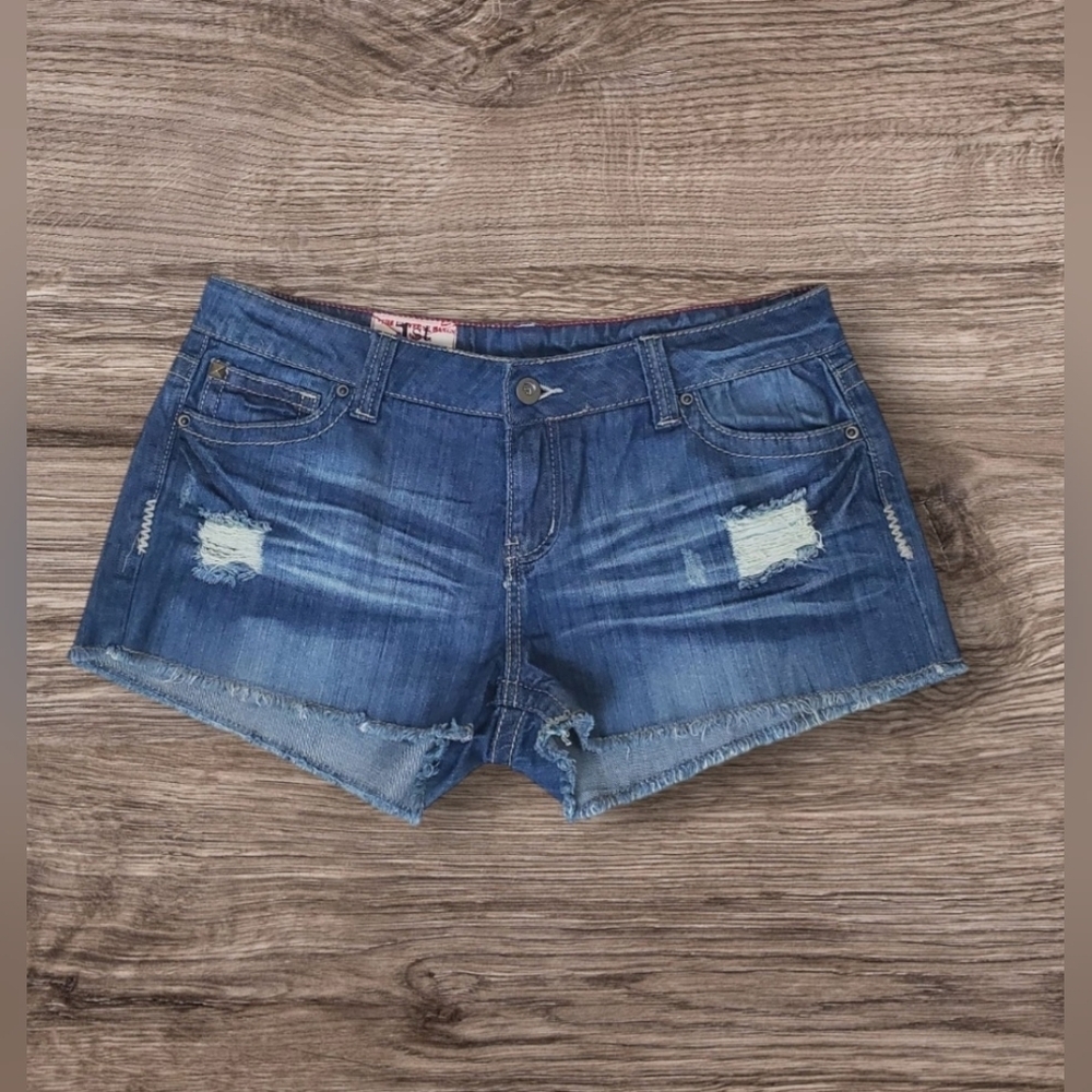 1 Kiss Denim Blue Women's Shorts Size 15